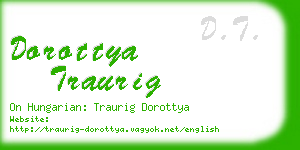 dorottya traurig business card
